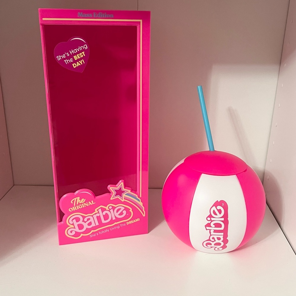 Barbie Box And Barbie Beach Ball Cup Limited Edition Gem